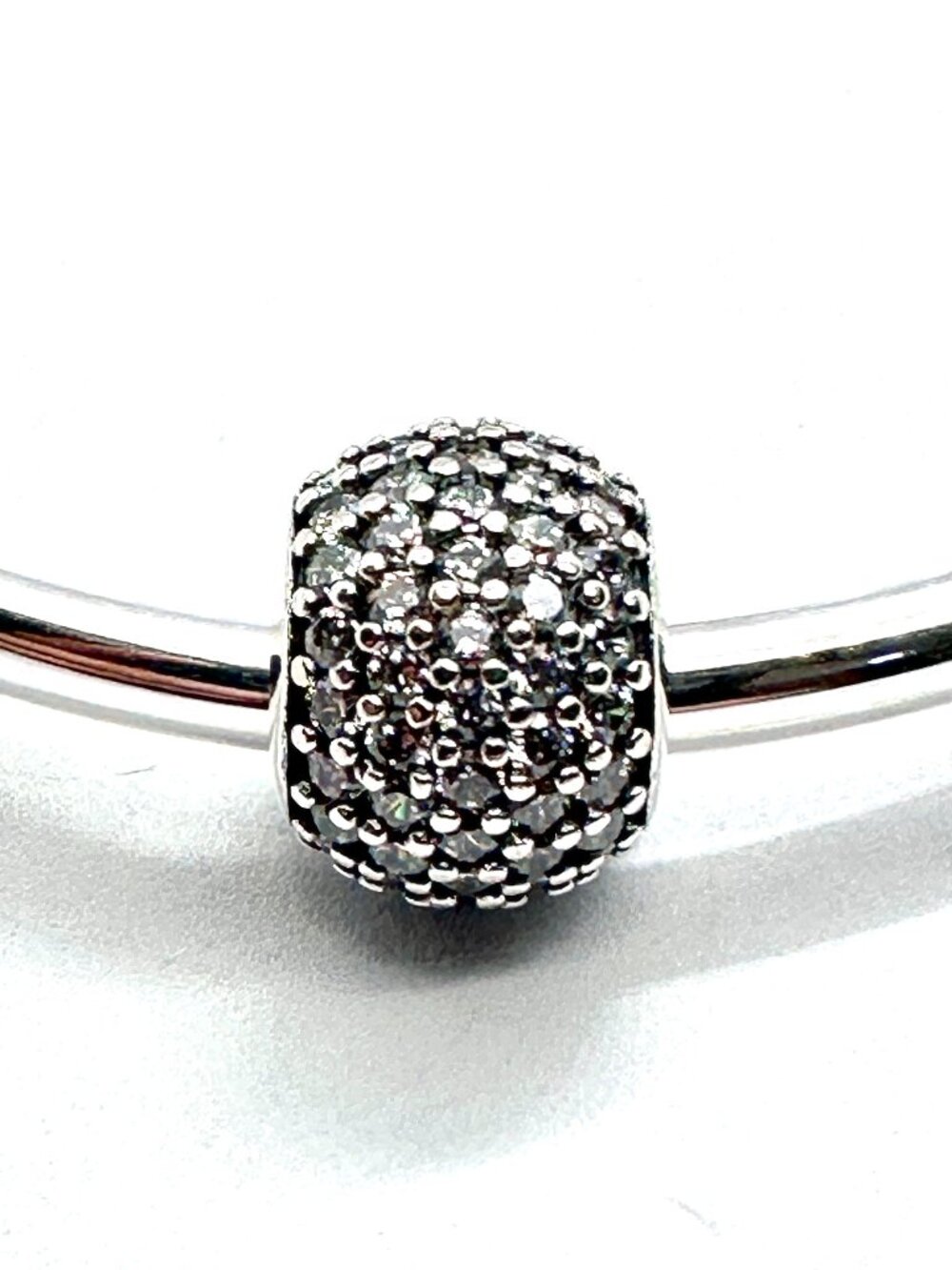NEW Authentic Pandora SILVER Pave Lights Collection Charm / Pandora Bracelet